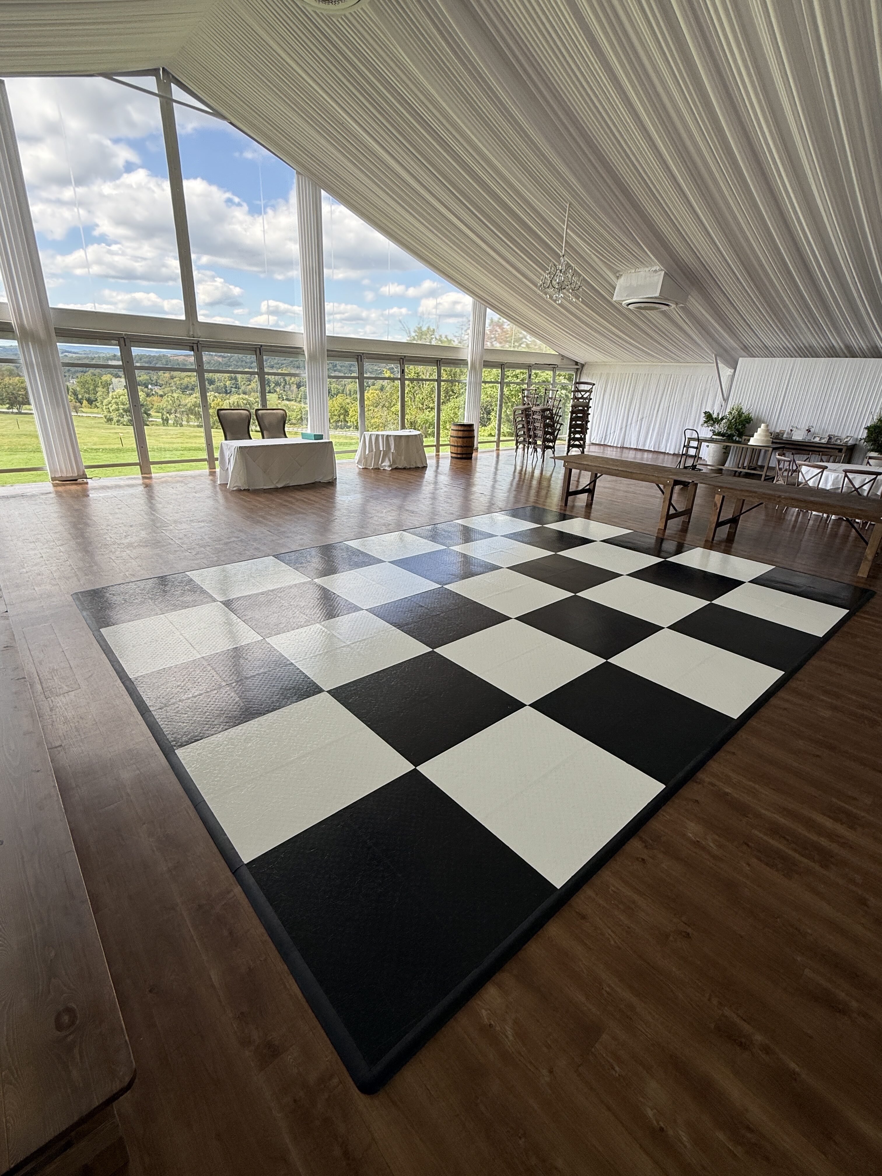 Checker Board Dance Floor Vertical Image Checker Board Dance Floor Vertical Image