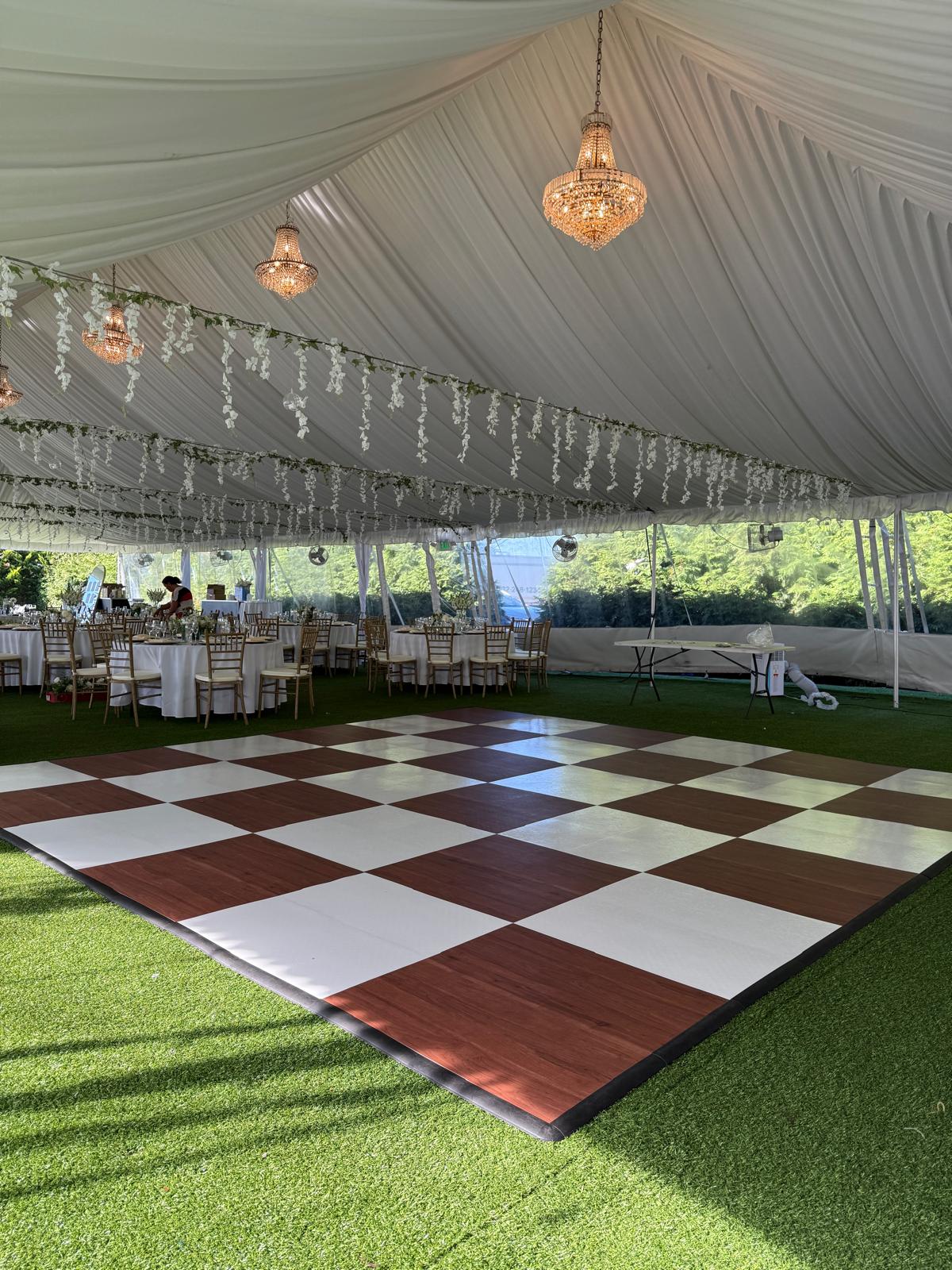 White Maple Checker Board Dance Floor White Maple Checker Board Dance Floor